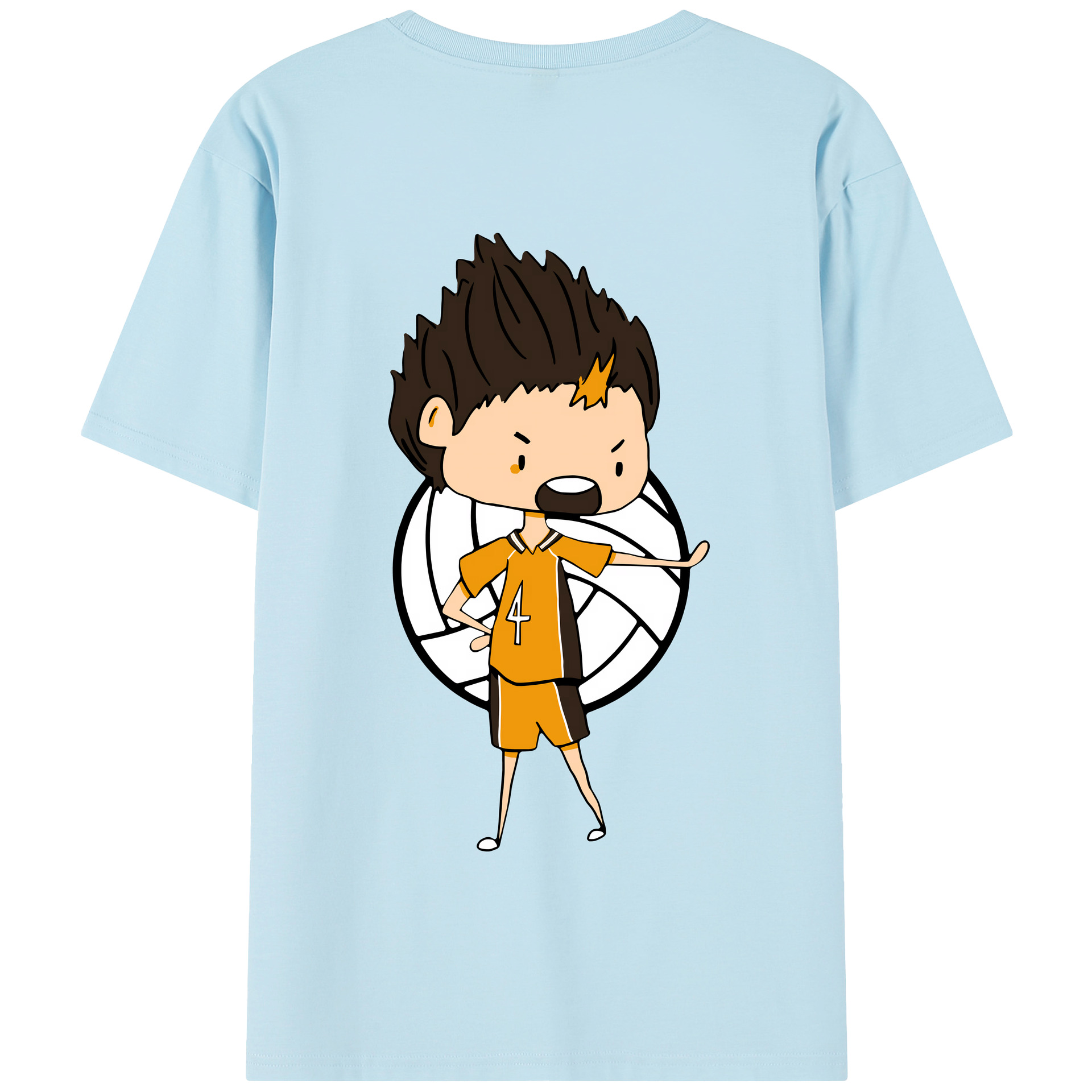 （画像用） ハイキュー!! Haikyu!! 綿100％半袖Tシャツ（背面プリント）